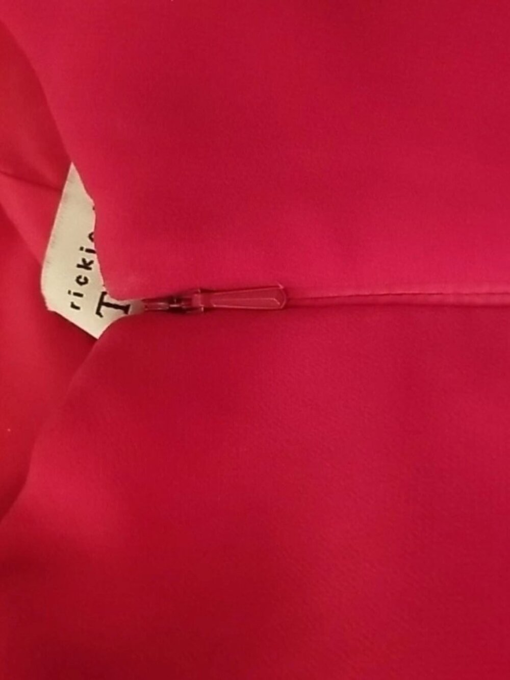 Teri Jon Rickie Freeman Designer $800 Pink Magenta Diagonally Tiered Gown Sz 12 - Picture 10 of 10